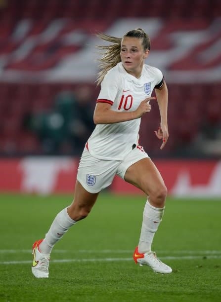 Ella Ann Toone of England during the FIFA Women's World Cup 2023 Qualifier group D match between England and North Macedonia at St. Mary's Stadium on...