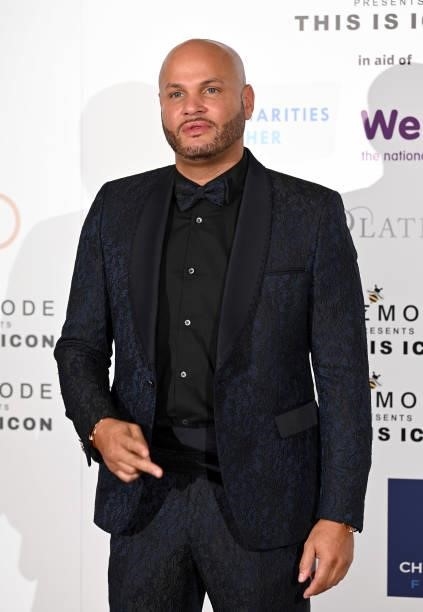 Stephen Belafonte attends The Icon Ball 2021 during London Fashion Week September 2021 at The Landmark Hotel on September 17, 2021 in London, England.