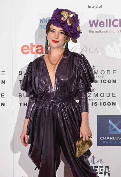 Gaia Wise attends The Icon Ball 2021 during London Fashion Week September 2021 at The Landmark Hotel on September 17, 2021 in London, England.