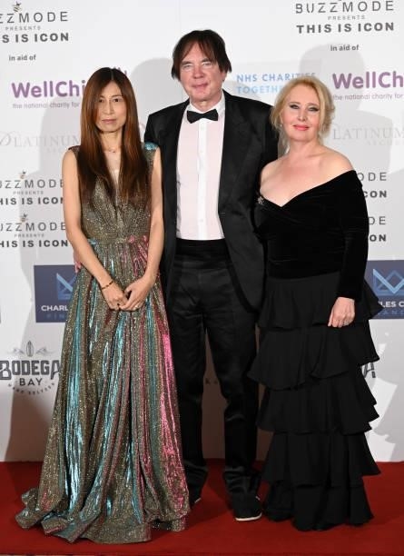 Jiaxin Cheng and Julian Lloyd Webber attend The Icon Ball 2021 during London Fashion Week September 2021 at The Landmark Hotel on September 17, 2021...
