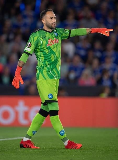 David Ospina of SSC Napoli during the UEFA Europa League group C match between Leicester City and SSC Napoli at The King Power Stadium on September...