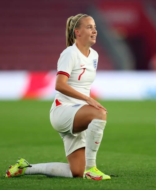 Beth Mead of England during the FIFA Women's World Cup 2023 Qualifier group D match between England and North Macedonia at St. Mary's Stadium on...