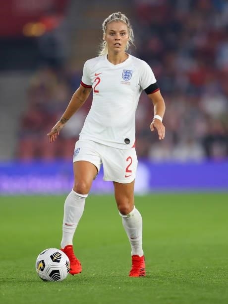 Rachel Daly of England during the FIFA Women's World Cup 2023 Qualifier group D match between England and North Macedonia at St. Mary's Stadium on...