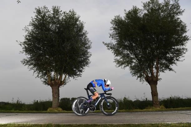 Rigoberto Uran of Colombia sprints during the 94th UCI Road World Championships 2021 - Men Elite ITT a 43,3km Individual Time Trial race from...