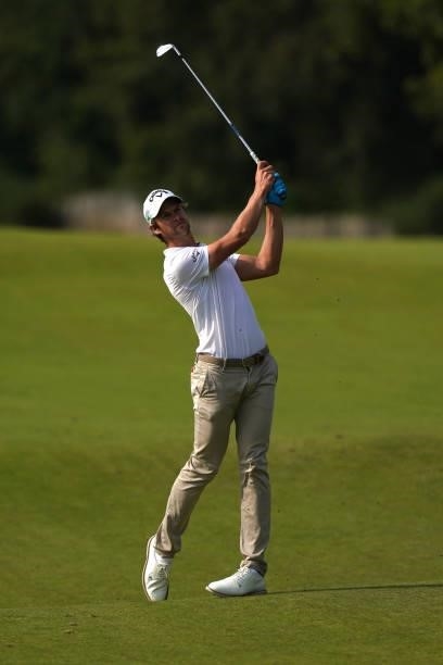 Thomas Detry of Belgium during Round 4 of The Dutch Open 2021 at Bernardus Golf on September 19, 2021 in Cromvoirt, The Netherlands