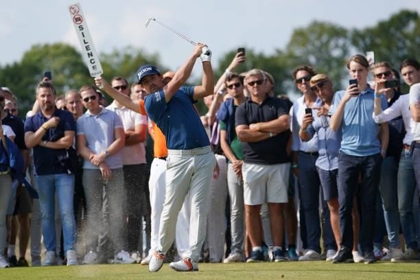 Darius van Driel of The Netherlands during Round 4 of The Dutch Open 2021 at Bernardus Golf on September 19, 2021 in Cromvoirt, The Netherlands