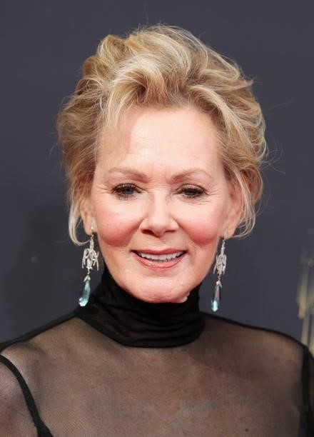 Jean Smart, jewelry detail, attends the 73rd Primetime Emmy Awards at L.A. LIVE on September 19, 2021 in Los Angeles, California.