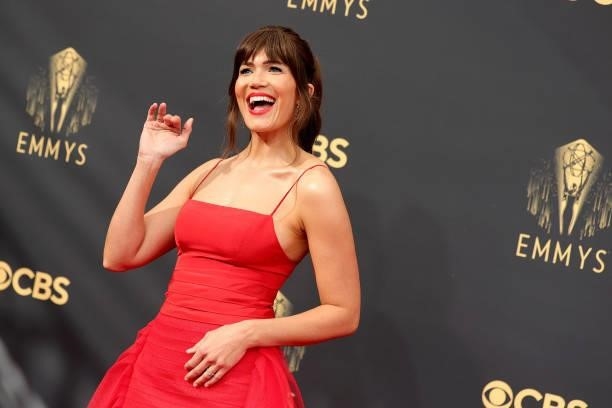 Mandy Moore attends the 73rd Primetime Emmy Awards at L.A. LIVE on September 19, 2021 in Los Angeles, California.