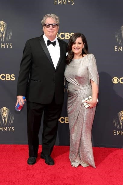 Andy Tennant and Sharon Johnson-Tennant attend the 73rd Primetime Emmy Awards at L.A. LIVE on September 19, 2021 in Los Angeles, California.
