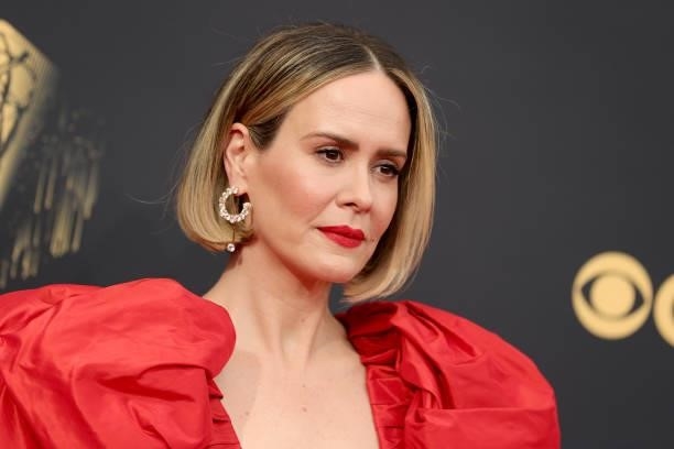 Sarah Paulson attends the 73rd Primetime Emmy Awards at L.A. LIVE on September 19, 2021 in Los Angeles, California.