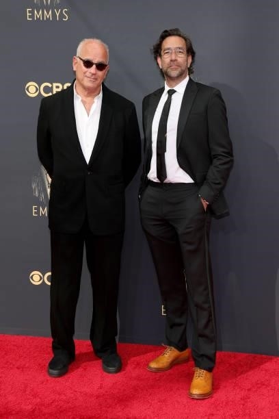 Jon Kamen and Dave Sirulnick attend the 73rd Primetime Emmy Awards at L.A. LIVE on September 19, 2021 in Los Angeles, California.