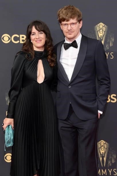 Susanna Fogel and Ben Esler attend the 73rd Primetime Emmy Awards at L.A. LIVE on September 19, 2021 in Los Angeles, California.