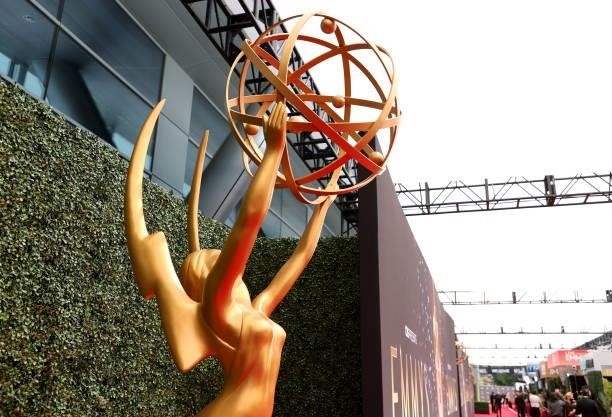 View of the atmosphere during the 73rd Primetime Emmy Awards at L.A. LIVE on September 19, 2021 in Los Angeles, California.