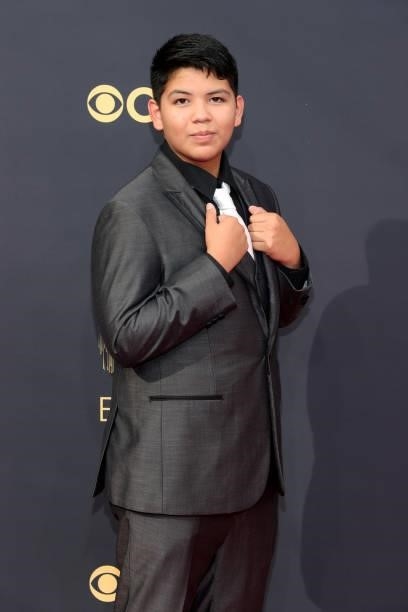 Lane Factor attends the 73rd Primetime Emmy Awards at L.A. LIVE on September 19, 2021 in Los Angeles, California.