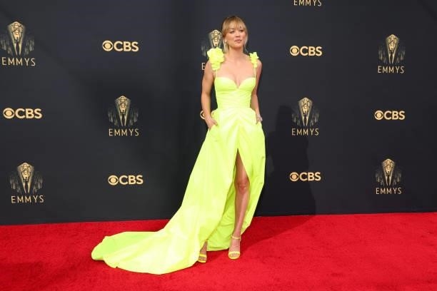 Kaley Cuoco attends the 73rd Primetime Emmy Awards at L.A. LIVE on September 19, 2021 in Los Angeles, California.