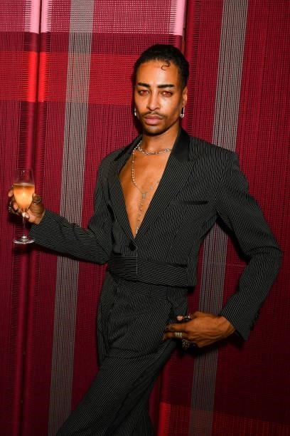 Tayce attends the Dazed, Fashion East and Browns Fashion celebration of 20 years of Fashion East at The Standard on September 20, 2021 in London,...