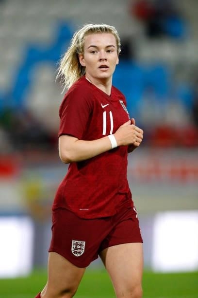 Lauren Hemp of England looks on during the FIFA Women's World Cup 2023 Qualifier group D match between Luxembourg and England at the Luxembourg...