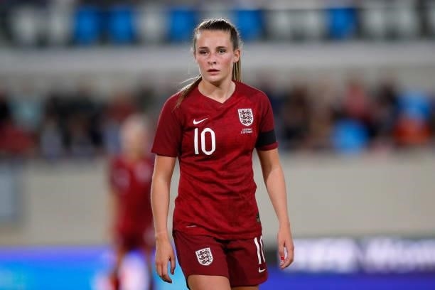 Ella Toone of England looks on during the FIFA Women's World Cup 2023 Qualifier group D match between Luxembourg and England at the Luxembourg...
