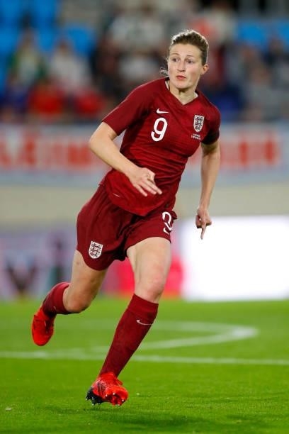 Ellen White of England in action during the FIFA Women's World Cup 2023 Qualifier group D match between Luxembourg and England at the Luxembourg...