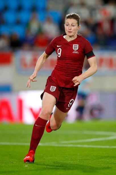 Ellen White of England in action during the FIFA Women's World Cup 2023 Qualifier group D match between Luxembourg and England at the Luxembourg...