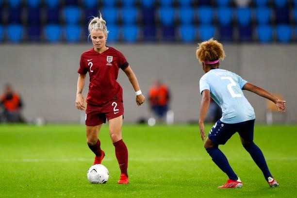 Rachel Daly of England runs with the ball during the FIFA Women's World Cup 2023 Qualifier group D match between Luxembourg and England at the...