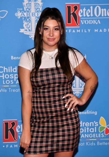 Kelsi Davies attends The Abbey's 16th annual Toy Drive for Children's Hospital LA at The Abbey Food & Bar on September 21, 2021 in West Hollywood,...