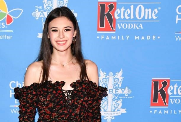 Nicole Maines attends the 16th annual Toy Drive for Children's Hospital LA at The Abbey Food & Bar on September 21, 2021 in West Hollywood,...