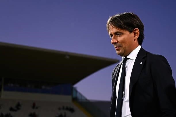 Head Coach Simone Inzaghi of FC Internazionale during the Serie A match between ACF Fiorentina v FC Internazionale at Stadio Artemio Franchi on...