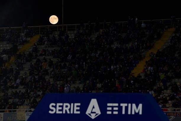 General view of moon inside the stadium during the Serie A match between ACF Fiorentina v FC Internazionale at Stadio Artemio Franchi on September...