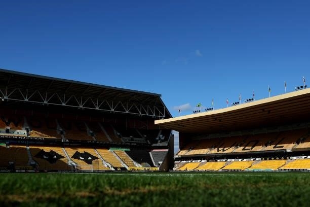 General view inside the stadium ahead of the Carabao Cup Third Round match between Wolverhampton Wanderers and Tottenham Hotspur at Molineux on...