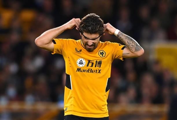 Ruben Neves of Wolverhampton Wanderers looks dejected after missing a penalty in the penalty shoot out during the Carabao Cup Third Round match...