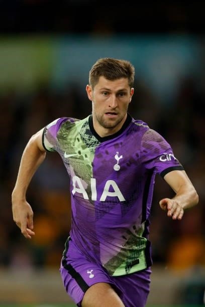 Ben Davies of Tottenham Hotspur looks on during the Carabao Cup Third Round match between Wolverhampton Wanderers and Tottenham Hotspur at Molineux...