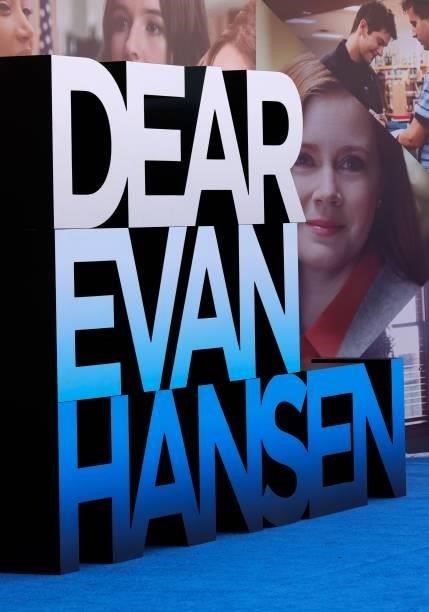 Signage is displayed during the "Dear Evan Hansen