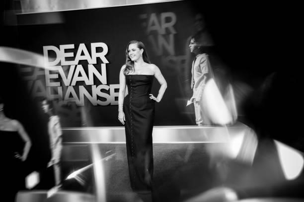 Amy Adams attends the Los Angeles premiere of 'Dear Evan Hansen' at Walt Disney Concert Hall on September 22, 2021 in Los Angeles, California.