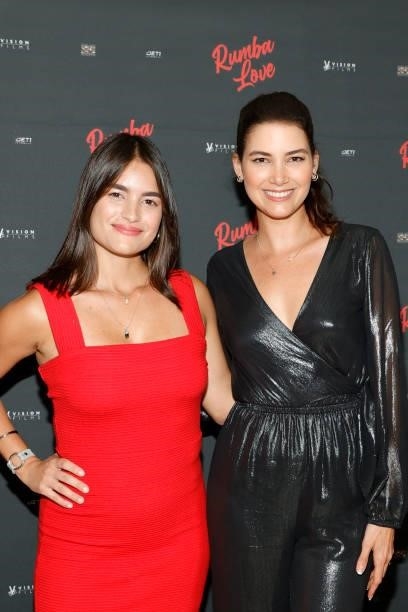 Andrea Lacoste and Abril Schreiber attend the "Rumba Love