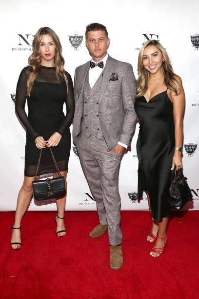 Lauren Shepherd, Chris Burke and Stephanie Arteaga attend the The Nightfall Group Collaborates With The BHCC For A Black Tie Event on September 22,...