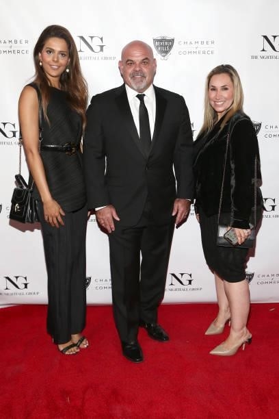 Todd Johnson and guests attend the The Nightfall Group Collaborates With The BHCC For A Black Tie Event on September 22, 2021 in Beverly Hills,...