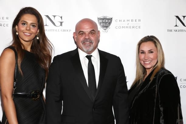 Todd Johnson and guests attend the The Nightfall Group Collaborates With The BHCC For A Black Tie Event on September 22, 2021 in Beverly Hills,...