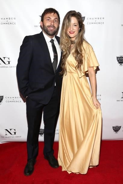 Tal and guest attends the The Nightfall Group Collaborates With The BHCC For A Black Tie Event on September 22, 2021 in Beverly Hills, California.