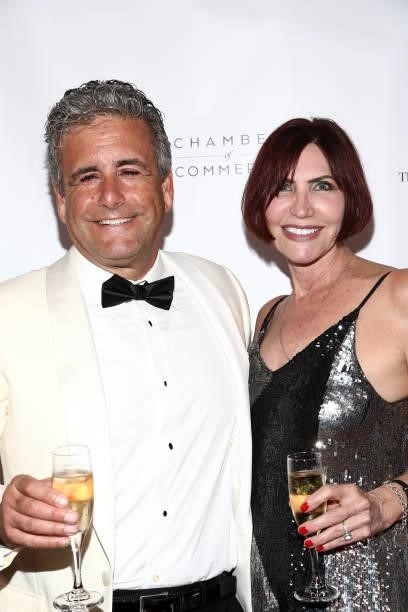 Deluca Forsythe and Kat Jeff attend the The Nightfall Group Collaborates With The BHCC For A Black Tie Event on September 22, 2021 in Beverly Hills,...