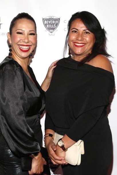 Miriam Silva and Michelle Perdomo attend the The Nightfall Group Collaborates With The BHCC For A Black Tie Event on September 22, 2021 in Beverly...