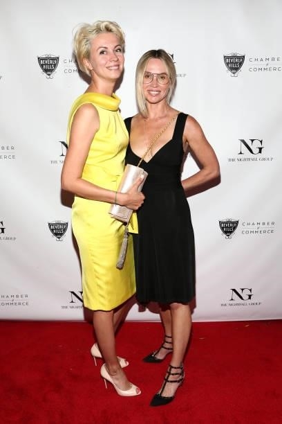 Guests attend the The Nightfall Group Collaborates With The BHCC For A Black Tie Event on September 22, 2021 in Beverly Hills, California.