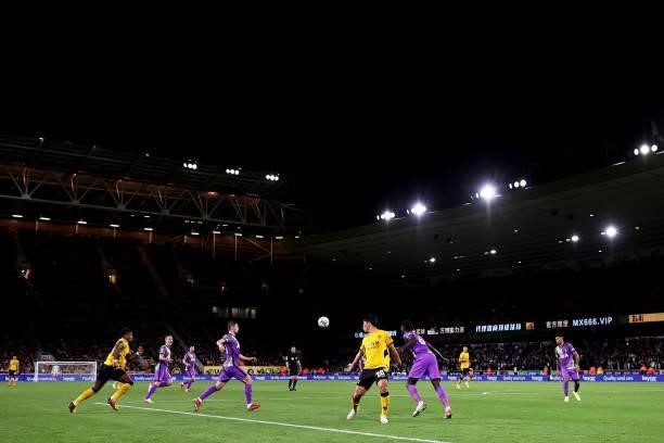 General view during the Carabao Cup Third Round match between Wolverhampton Wanderers and Tottenham Hotspur at Molineux on September 22, 2021 in...