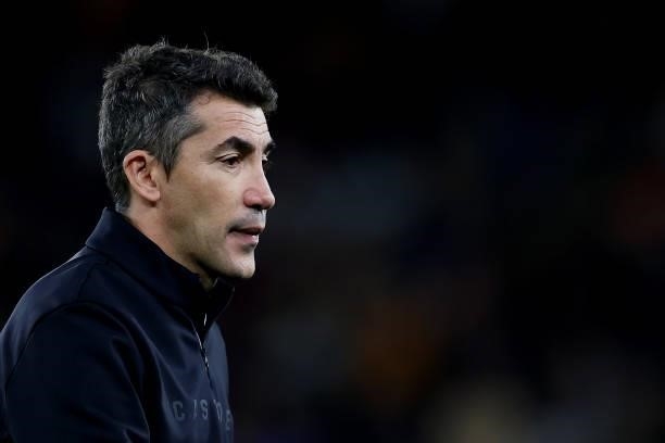 Bruno Lage, Manager of Wolverhampton Wanderers walks off the pitch following the Carabao Cup Third Round match between Wolverhampton Wanderers and...