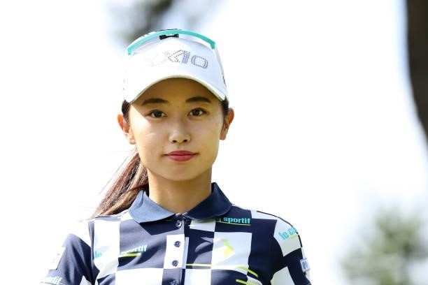 Yuka Yasuda of Japan is seen on her way to the 13th tee during the first round of the Miyagi TV Cup Dunlop Ladies Open at Rifu Golf Club on September...