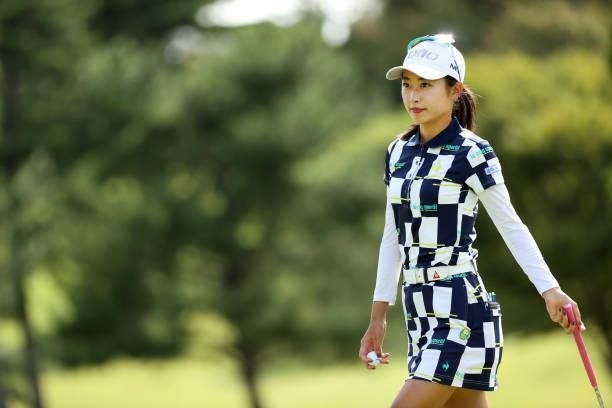 Yuka Yasuda of Japan is seen on the 13th green during the first round of the Miyagi TV Cup Dunlop Ladies Open at Rifu Golf Club on September 24, 2021...