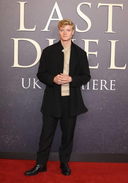 Tom Rhys Harries attends the "The Last Duel