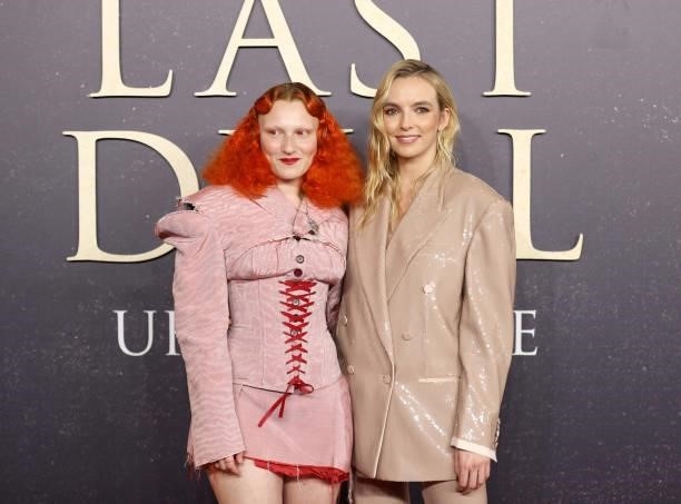 Jodie Comer and Tallulah Haddon attend the "The Last Duel