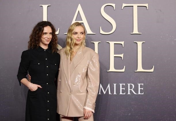 Amy Manson and Jodie Comer attend the "The Last Duel
