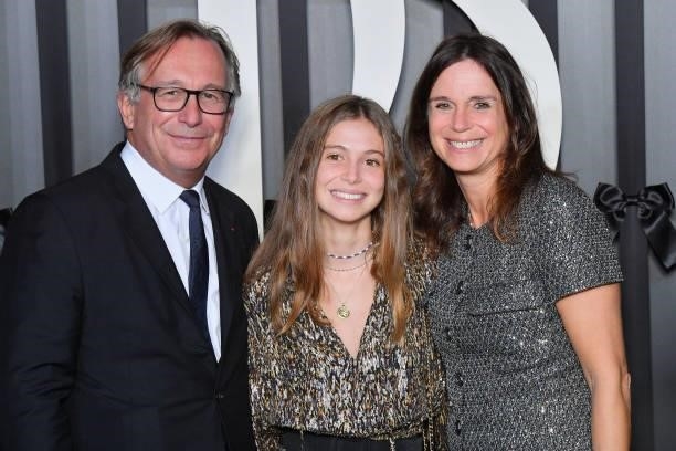 President of Fashion Activities at Chanel Bruno Pavlovsky, his wife Nathalie Pavlovsky and their daughter attend the Opening Season Gala at Opera...